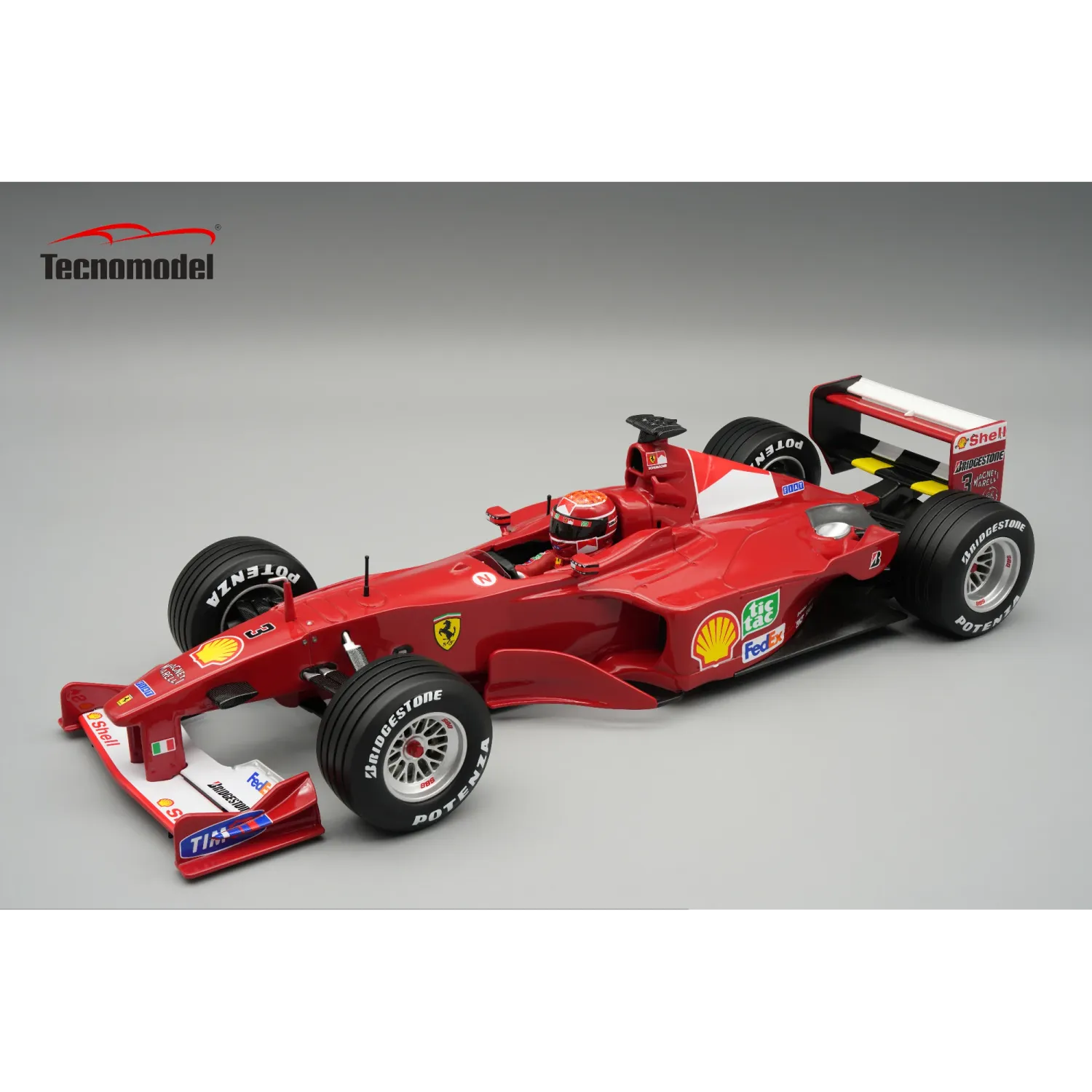 1:18 Tecnomodel - Ferrari F1 2000 #3 Winner Italy GP 2000 M. Schumacher *With driver Figure*