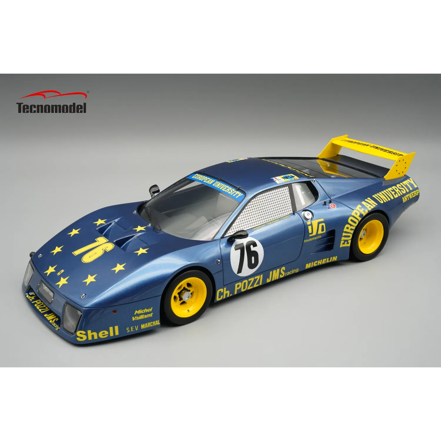 1:18 Tecnomodel - Ferrari 512BB LM 4,9L Team Charles Pozui JMS Racing #76 24h Le Mans 1980 P. Dieudonne 1:18 Tecnomodel - Ferrari 512BB LM 4,9L Team Charles Pozui JMS Racing #76 24h Le Mans 1980 P. Dieudonne