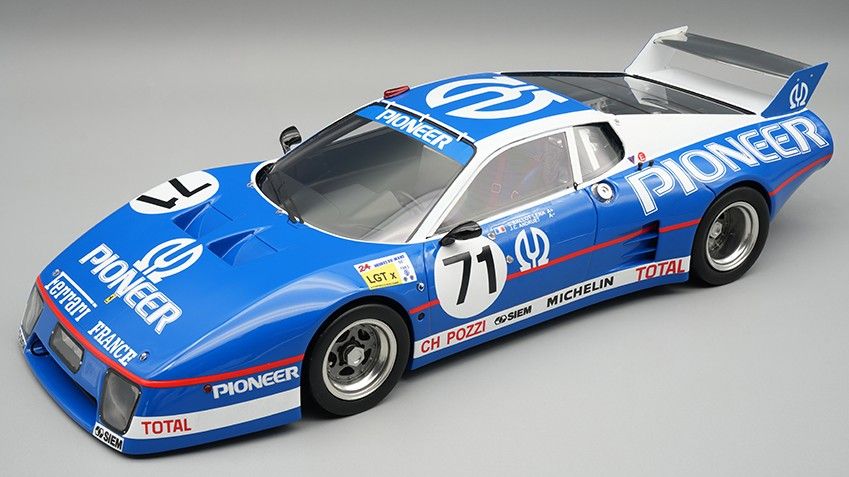 1:18 Tecnomodel - Ferrari 512BB LM 4,9L Team Charles Pozui JMS Racing #71 24h Le Mans 1982 C. Ballaut Lena