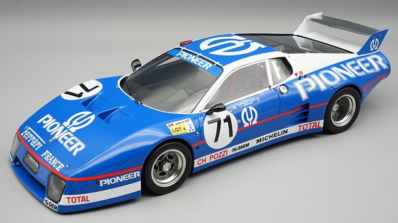 1:18 Tecnomodel - Ferrari 512BB LM 4,9L Team Charles Pozui JMS Racing #71 24h Le Mans 1982 C. Ballaut Lena