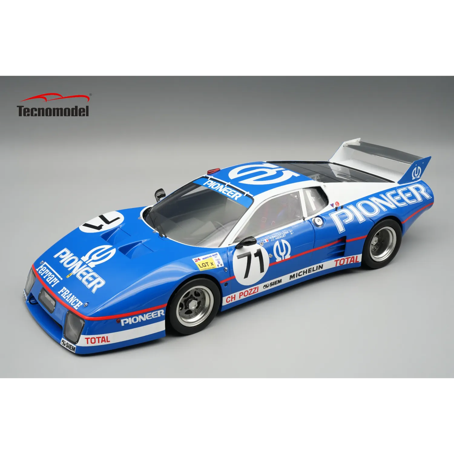 1:18 Tecnomodel - Ferrari 512BB LM 4,9L Team Charles Pozui JMS Racing #71 24h Le Mans 1982 C. Ballaut Lena 1:18 Tecnomodel - Ferrari 512BB LM 4,9L Team Charles Pozui JMS Racing #71 24h Le Mans 1982 C. Ballaut Lena