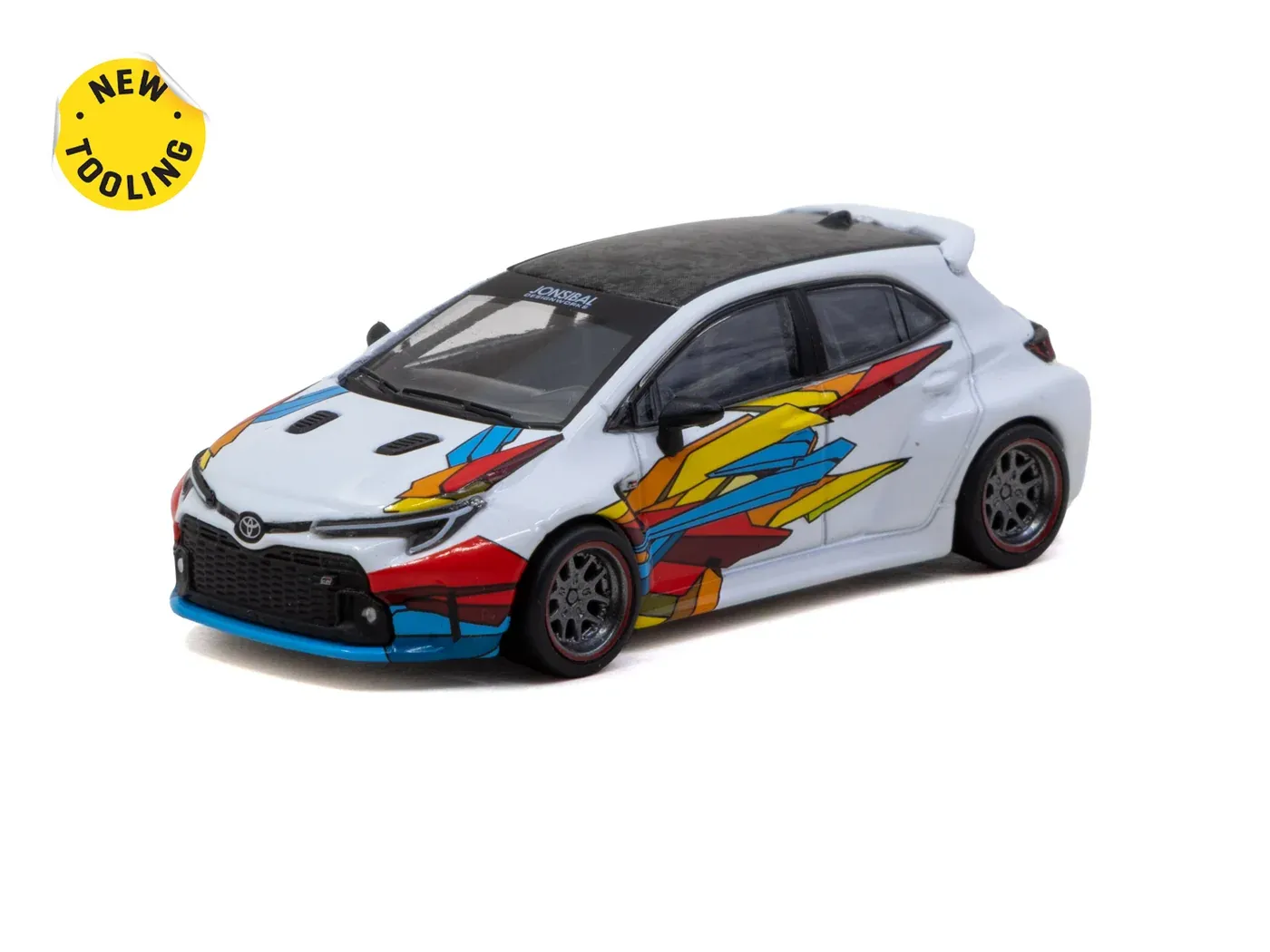 1:64 Tarmac - 2025 Toyota Corolla GR Widebody, white 1:64 Tarmac - 2025 Toyota Corolla GR Widebody, white