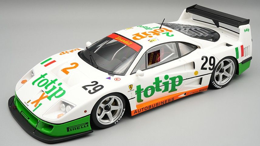 1:18 Tecnomodel - Ferrari F40 Competizione 3.0L Turbo V8 Team Totip Obermaier Racing #29 24h Le Mans 1994 M. Della Noce