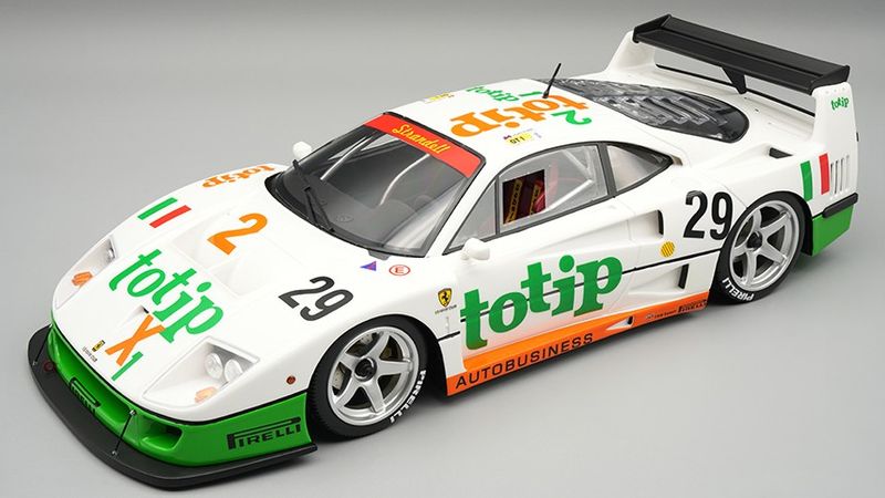 1:18 Tecnomodel - Ferrari F40 Competizione 3.0L Turbo V8 Team Totip Obermaier Racing #29 24h Le Mans 1994 M. Della Noce