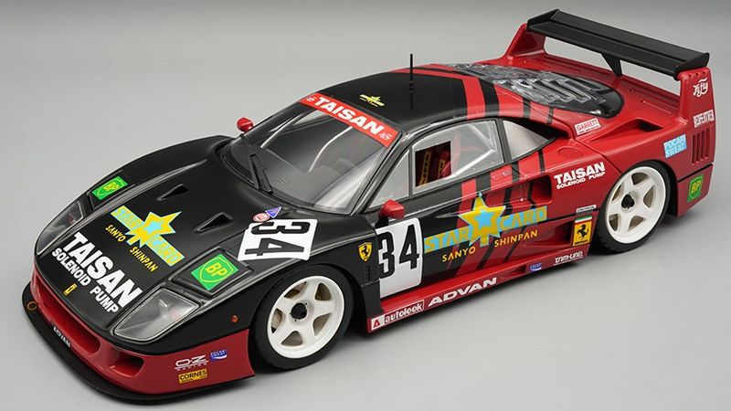 1:18 Tecnomodel - Ferrari F40 LM 2.9L Twin Turbo V8 Team Taisan #34 JGTC Season 1995 A. Reid