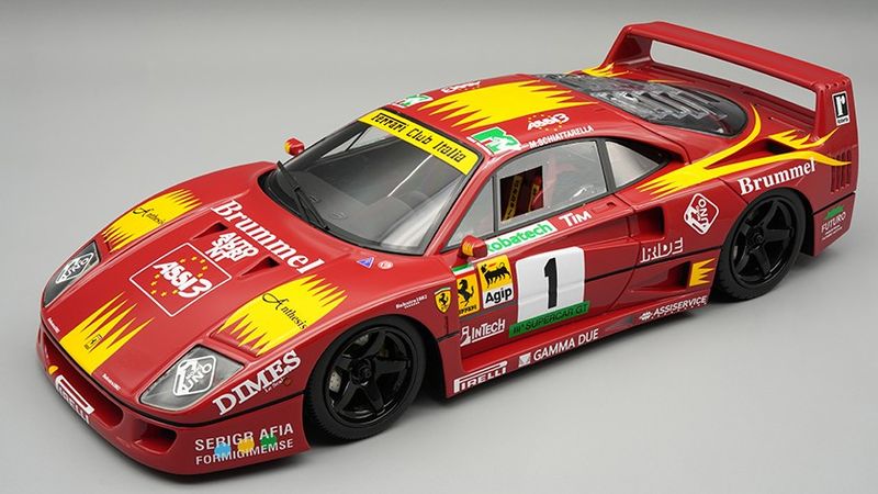 1:18 Tecnomodel - Ferrari F40 LM 2.9L Twin Turbo V8 Team Brummel #1 Season 1994 M. Schiattarella