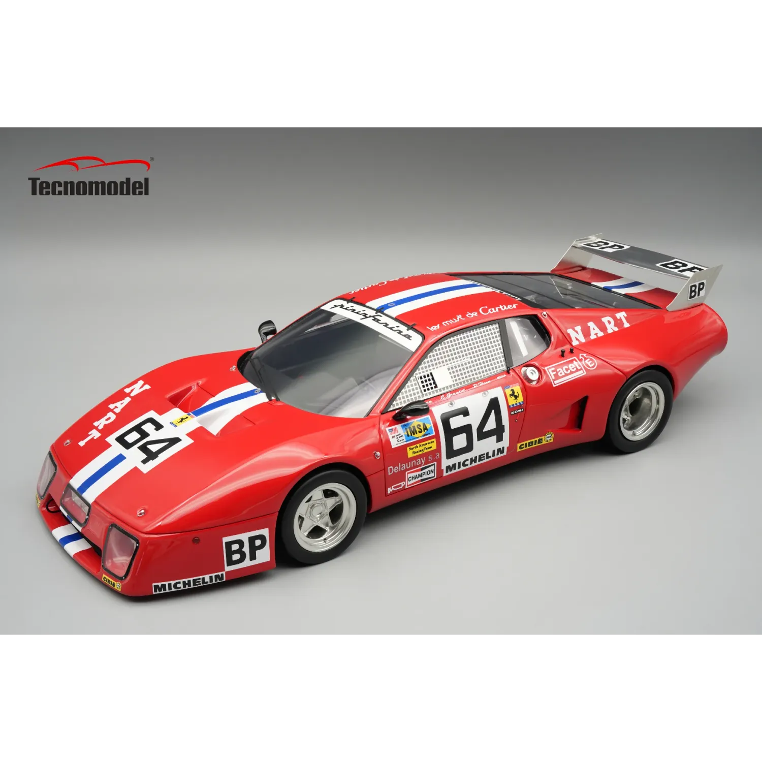 1:18 Tecnomodel - Ferrari 512BB LM 4,9L Team N.A.R.T. #64 24h Le Mans 1979 J.P. Delaunay 1:18 Tecnomodel - Ferrari 512BB LM 4,9L Team N.A.R.T. #64 24h Le Mans 1979 J.P. Delaunay