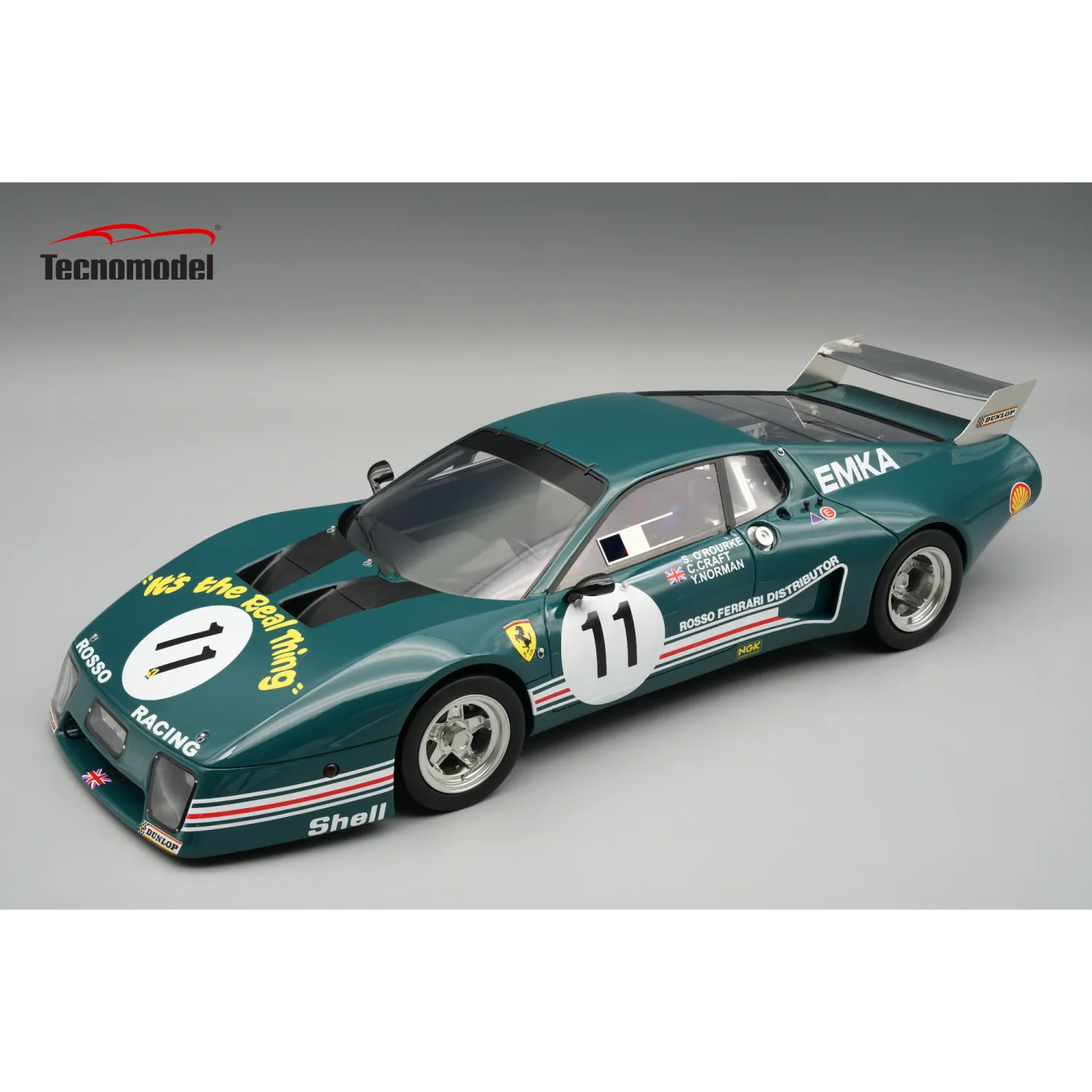 1:18 Tecnomodel - Ferrari 512BB LM 4,9L Team Rosso Racing #11 6h Silverstone 1980 S. O'Rourke