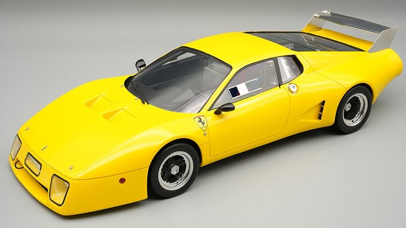 1:18 Tecnomodel - 1979 Ferrari 512BB Press Version Yellow