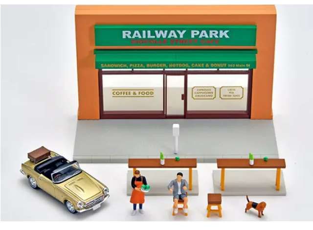 1:64 Tomica Limited Vintage - Diocolle 64 #Car Snap 27a Cafe Terrace 2 with Honda S800 1:64 Tomica Limited Vintage - Diocolle 64 #Car Snap 27a Cafe Terrace 2 with Honda S800