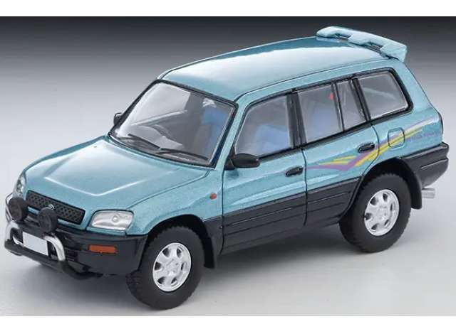 1:64 Tomica Limited Vintage - 1995 Toyota RAV4L V, light blue/gray 1:64 Tomica Limited Vintage - 1995 Toyota RAV4L V, light blue/gray