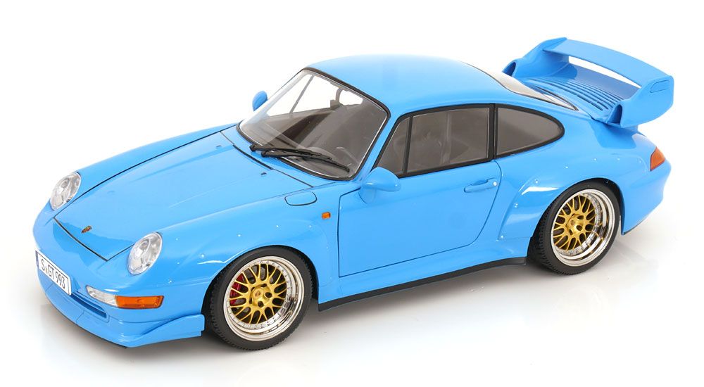 1:12 KK Scale - PPorsche 911 (993) GT2 BBS Felgen 1996 hellblau