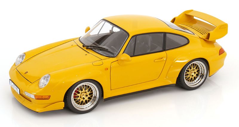 1:12 KK Scale - Porsche 911 (993) GT2 BBS Felgen 1996 gelb 1:12 KK Scale - Porsche 911 (993) GT2 BBS Felgen 1996 gelb