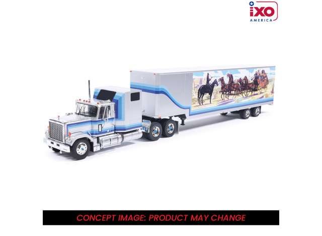 1:43 Ixo USA - 1980 GMC General with trailer, white