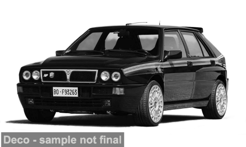 1:43 Ixo - Lancia Delta HF integrale EVO, schwarz/Dekor, 1992