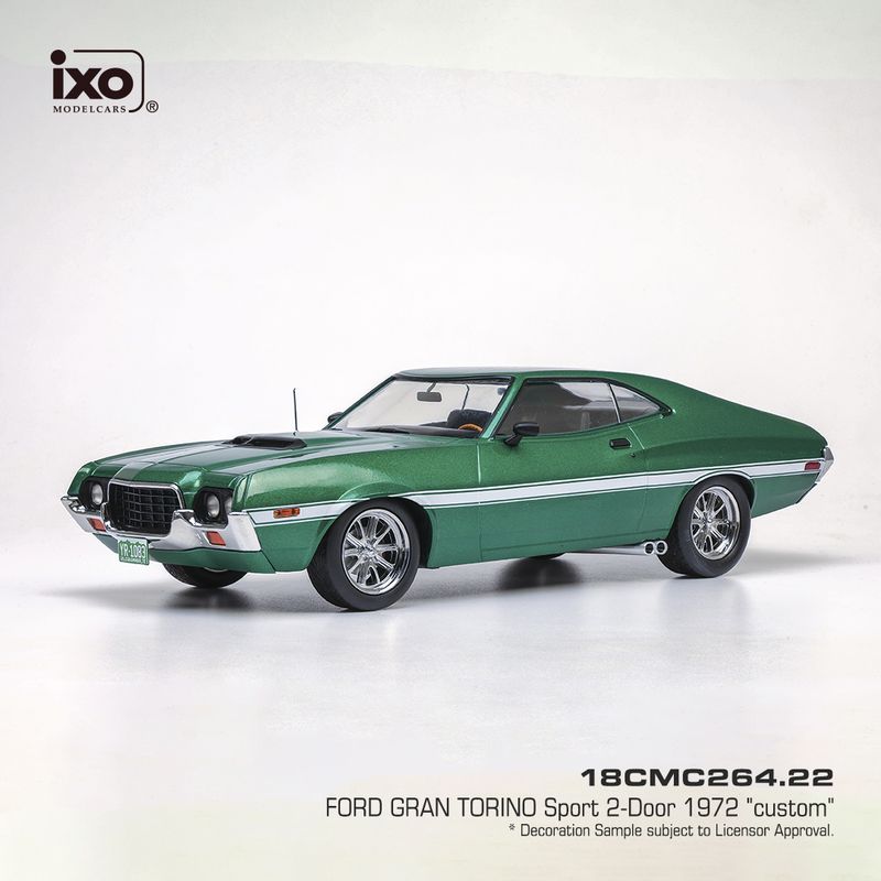 1:18 Ixo - Ford Gran Torino Sport, grün, 1972 1:18 Ixo - Ford Gran Torino Sport, grün, 1972