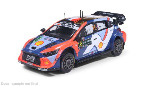 1:43 Ixo - Hyundai i20 N Rally1, Rally Saudi Arabia, 2025, #16, A. Fourmaux / A. Coria 1:43 Ixo - Hyundai i20 N Rally1, Rally Saudi Arabia, 2025, #16, A. Fourmaux / A. Coria