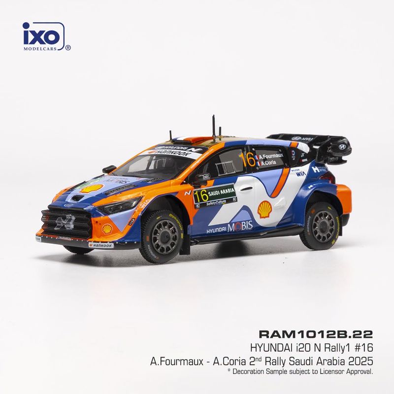 1:43 Ixo - Hyundai i20 N Rally1, Rally Saudi Arabia, 2025, #16, A. Fourmaux / A. Coria
