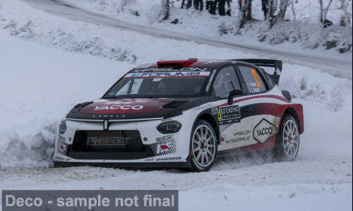 1:43 Ixo - Lancia Ypsilon Rally2 HF Integrale, Rallye Monte Carlo, 2026, #21, Y. Rossel / A. Dunand