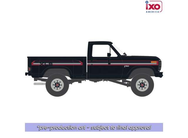 1:64 Ixo USA - 1983 Ford F-150 XLS Flareside 4x4, raven black 1:64 Ixo USA - 1983 Ford F-150 XLS Flareside 4x4, raven black