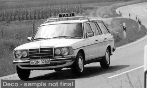 1:43 Ixo - Mercedes 200T (S123), 1979, Taxi (D)