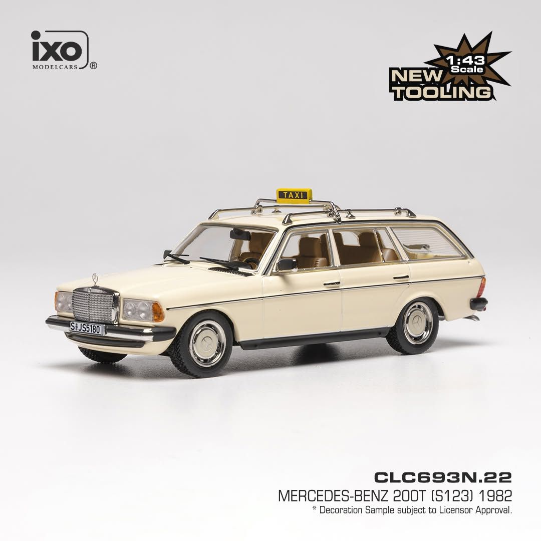 1:43 Ixo - Mercedes 200T (S123), 1979, Taxi (D) 1:43 Ixo - Mercedes 200T (S123), 1979, Taxi (D)