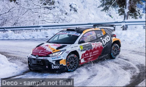 1:43 Ixo - Toyota GR Yaris Rally2, Rallye Monte Carlo, 2026, #34, E. Delecour / S. De Castelli