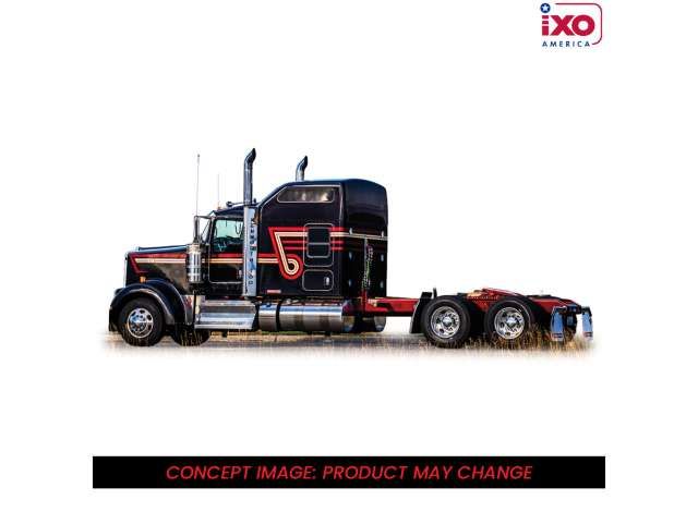 1:64 Ixo USA - 1990 Kenworth W900, black with stripe 1:64 Ixo USA - 1990 Kenworth W900, black with stripe