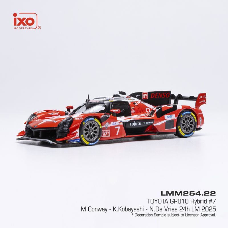 1:43 Ixo - Toyota GR010 Hybrid, 24h Le Mans, 2025, #7 M. Conway 1:43 Ixo - Toyota GR010 Hybrid, 24h Le Mans, 2025, #7 M. Conway