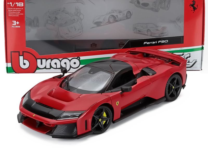 1:18 Bburago - 2024 Ferrari F80 Red