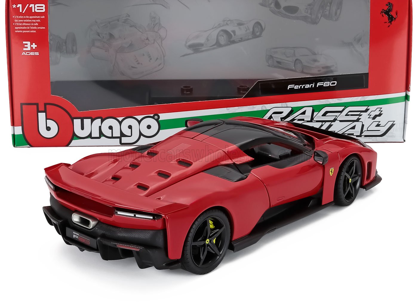 1:18 Bburago - 2024 Ferrari F80 Red
