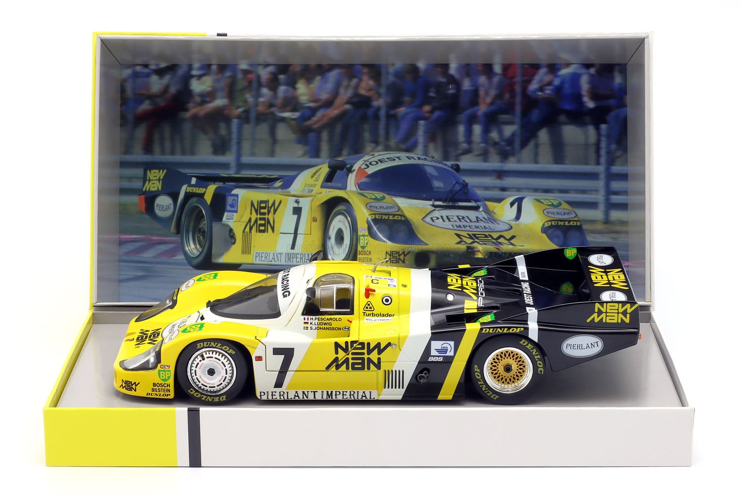 1:18 Werk83 - Porsche 956L Turbo Team Newman Joest Racing #7 Winner 24h Le Mans 1984 K. Ludwig