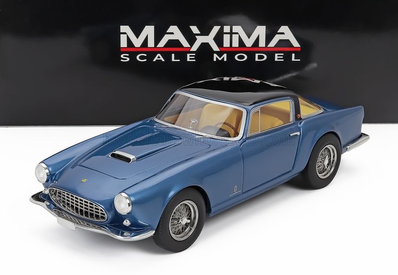 1:18 Maxima Scale Model - 1956 Ferrari 250GT ch.0465gt Speciale Pinifarina Light Blue Metallic/Black 1:18 Maxima Scale Model - 1956 Ferrari 250GT ch.0465gt Speciale Pinifarina Light Blue Metallic/Black
