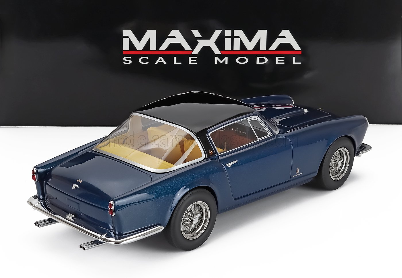 1:18 Maxima Scale Model - 1956 Ferrari 250GT ch.0465gt Speciale Pinifarina Dark Blue Metallic/Black
