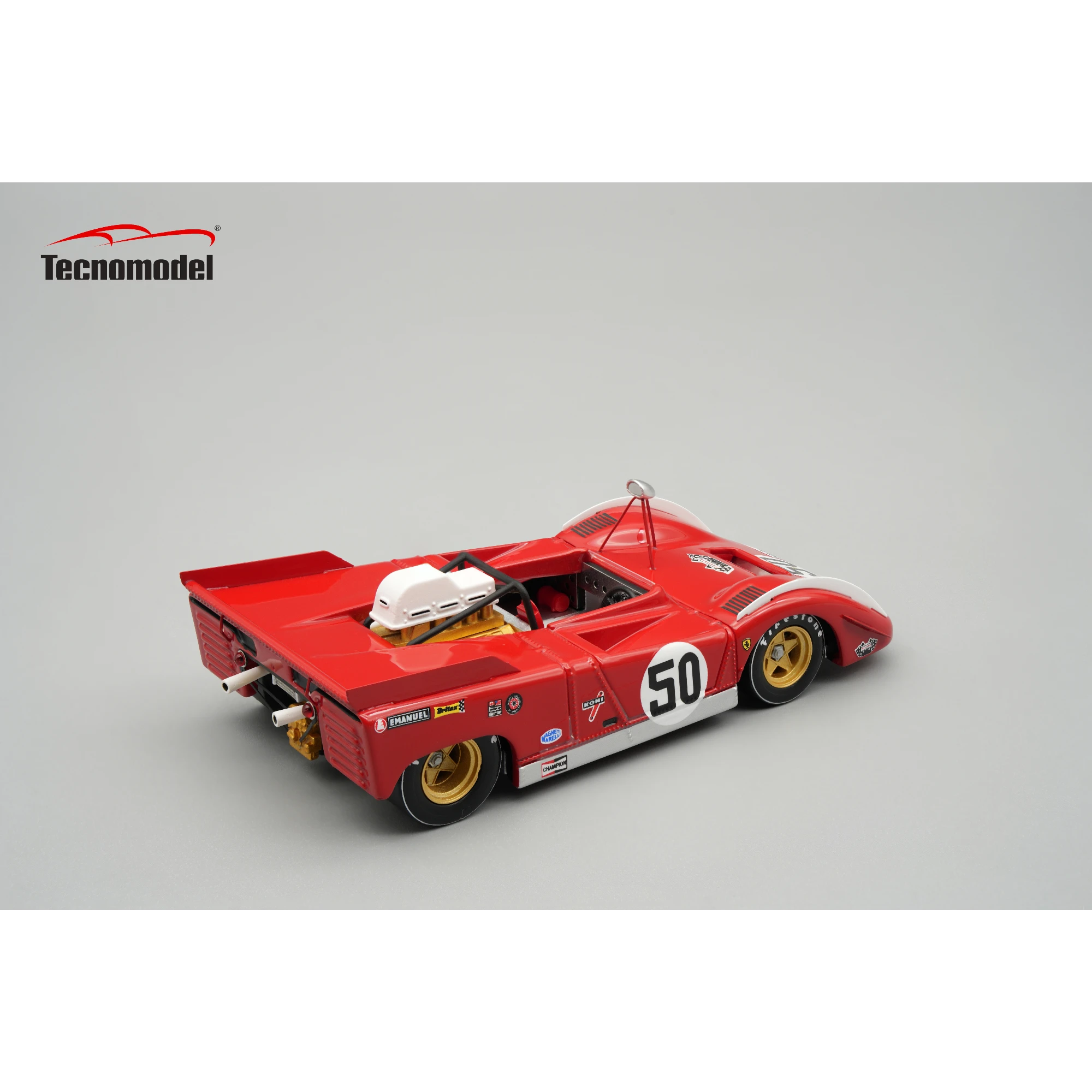 1:43 Tecnomodel - Ferrari 712 Can Am Watkins Glen 1971 car #50 Team SEFAC M. Andretti