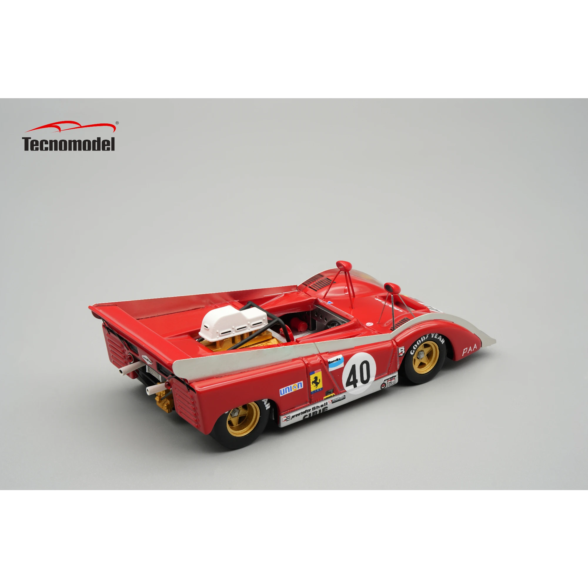 1:43 Tecnomodel - Ferrari 712 Can Am Watkins Glen 1972 car #40 Team NART J.P. Jarier