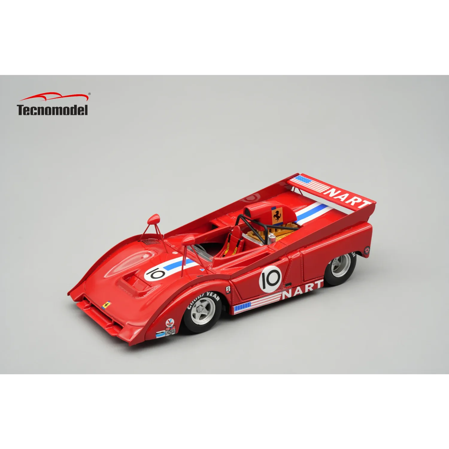 1:43 Tecnomodel - Ferrari 712 Can Am Watkins Glen 1974 car #10 Team NART B.Redman
