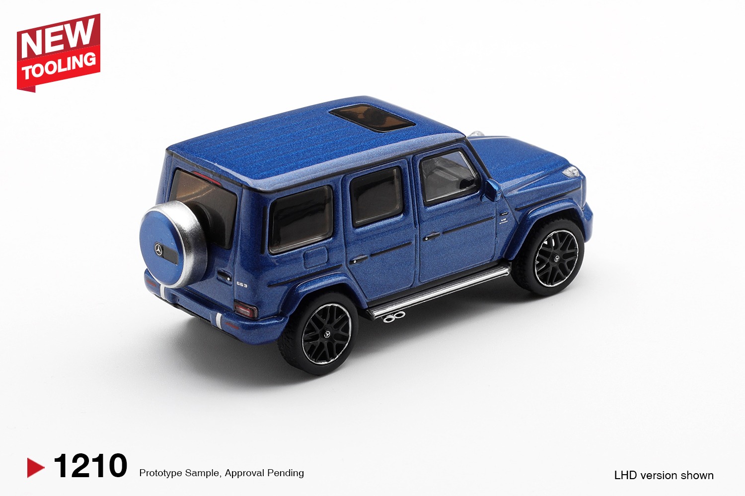 1:64 Mini GT - 2024 Mercedes-Benz G Class 63 AMG, dark blue metallic *Blister packaging*