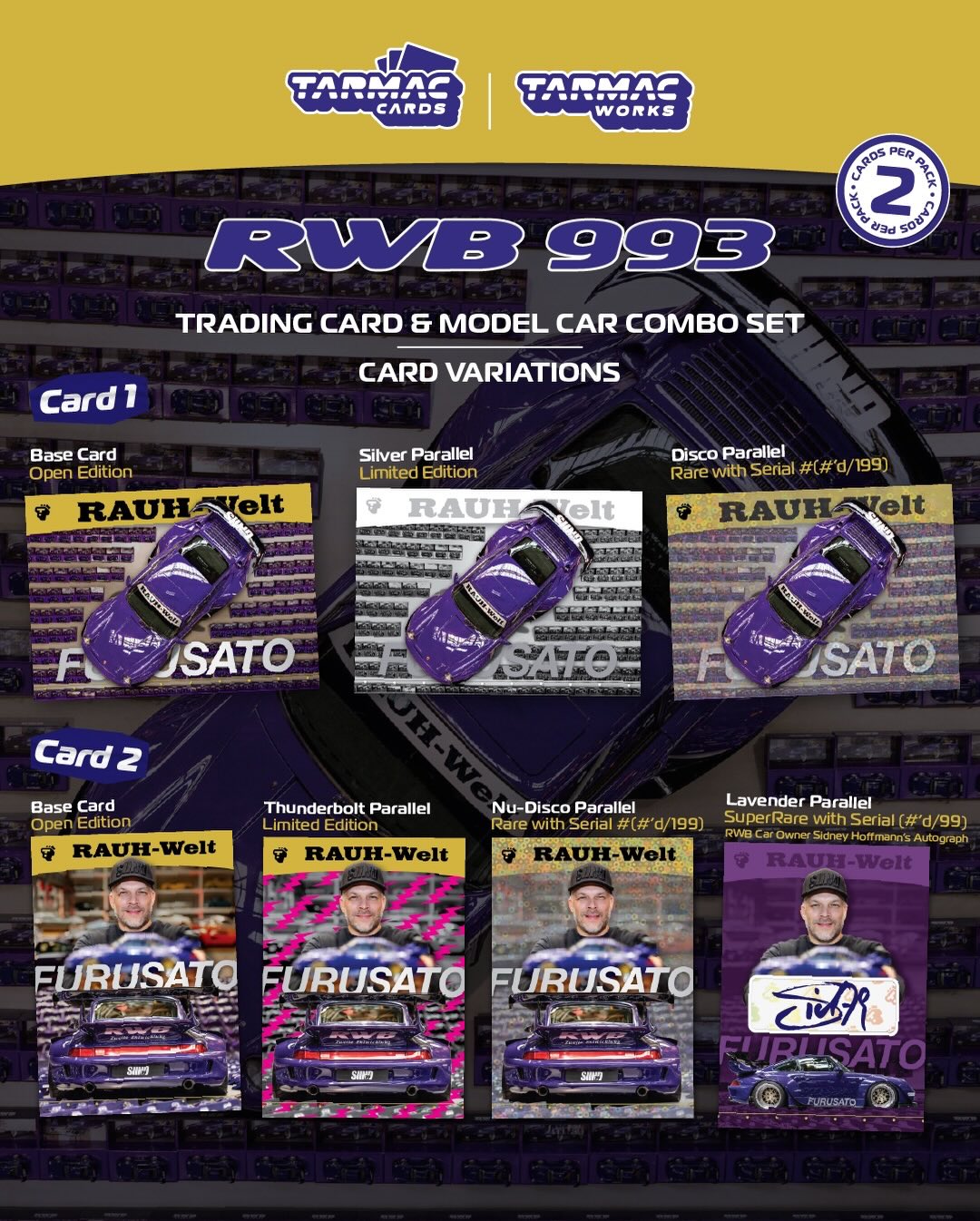 1:64 Tarmac - 2024 Porsche RWB 993 *Furusato* *Tarmac Cards*