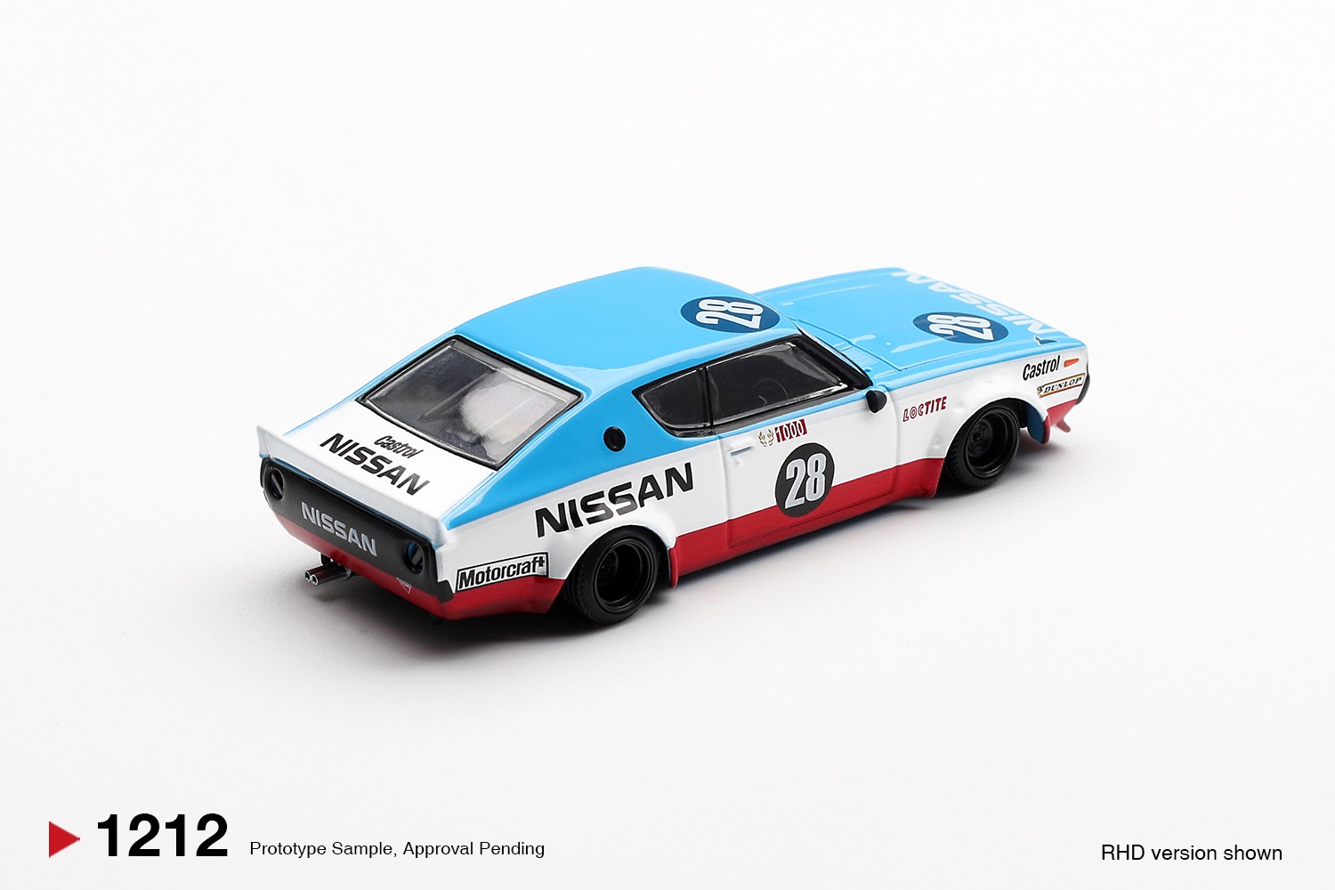 1:64 Mini GT - 2024 Nissan GT-R (KPGC110) Skyline Kenmeri Liberty Walk Nissan Racing 75 Concept *Blister packaging*
