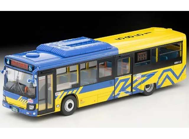1:64 Tomica Limited Vintage - Isuzu Erga Kintetsu Bus, blue/yellow