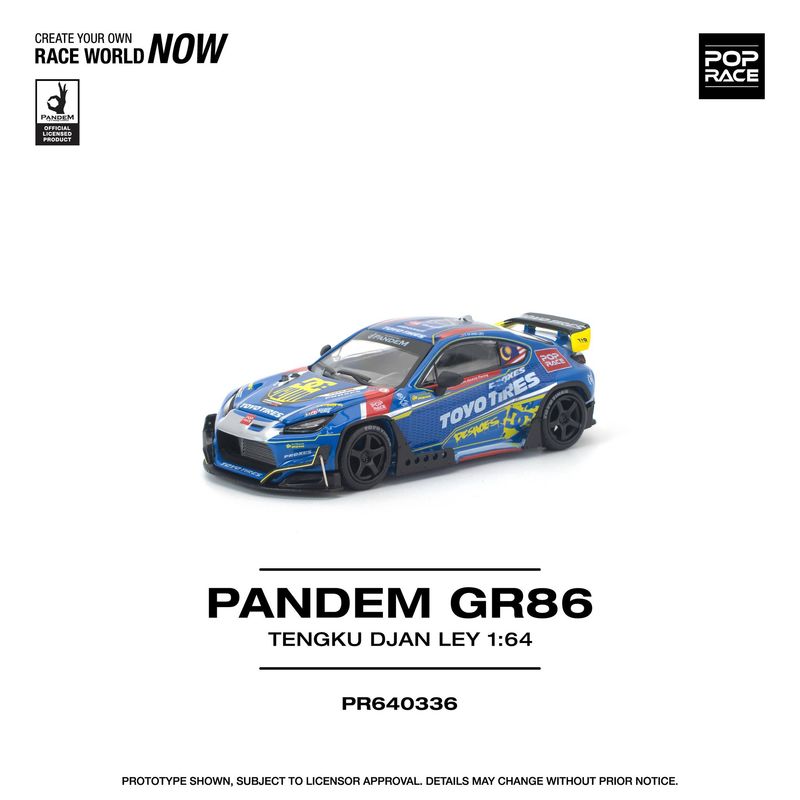 1:64 Pop Race Limited - Toyota Pandem GR 86 Tengku Djan Ley