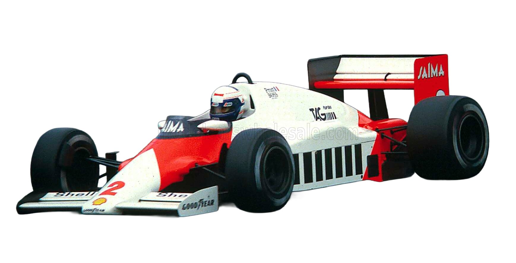1:18 GP Replicas - McLaren F1 Mp4/2B Tag Team Marlboro McLaren International #2 World Champion Winner Monaco GP 1985 A. Prost