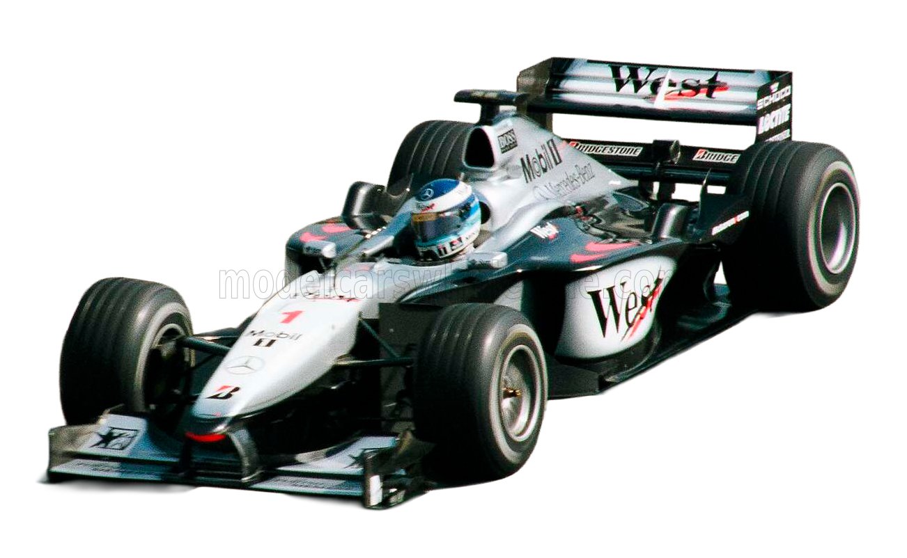 1:18 GP Replicas - McLaren F1 Mp4/15 Team West Mercedes #1 Winner Belgium Spa Francorchamps 2000 M. Häkkinen *With Driver Figure*