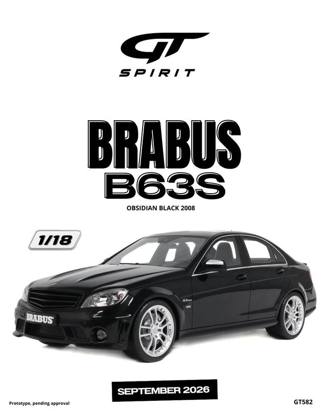 1:18 GT Spirit - 2008 Mercedes Brabus B63S Obsidian Black
