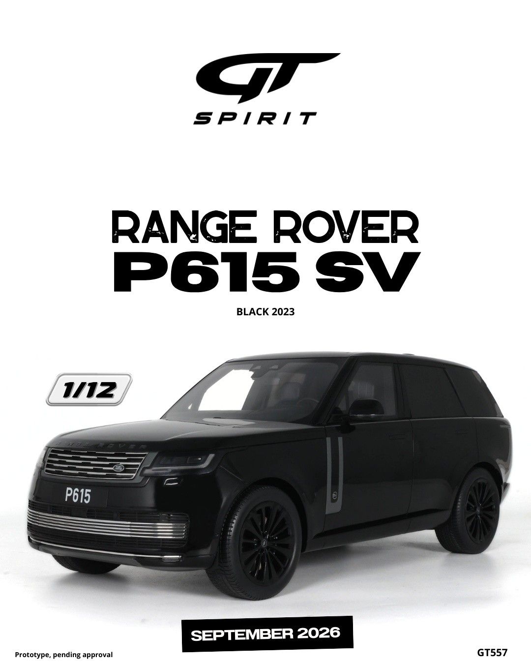 1:12 GT Spirit - 2023 Range Rover P615 SV Black
