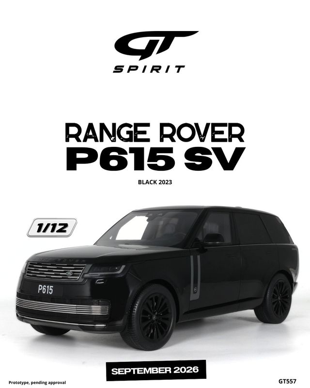 1:12 GT Spirit - 2023 Range Rover P615 SV Black 1:12 GT Spirit - 2023 Range Rover P615 SV Black