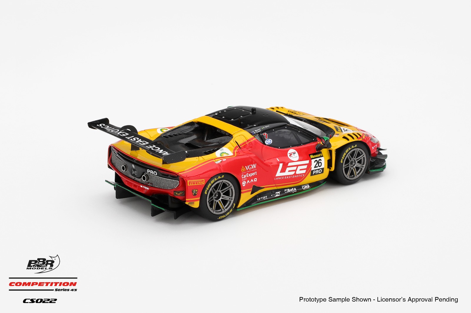 1:43 BBR - Ferrari 296 GT3 3.0L Turbo V6 Team Arise Racing #26 Bathurst 2025 W. Brown