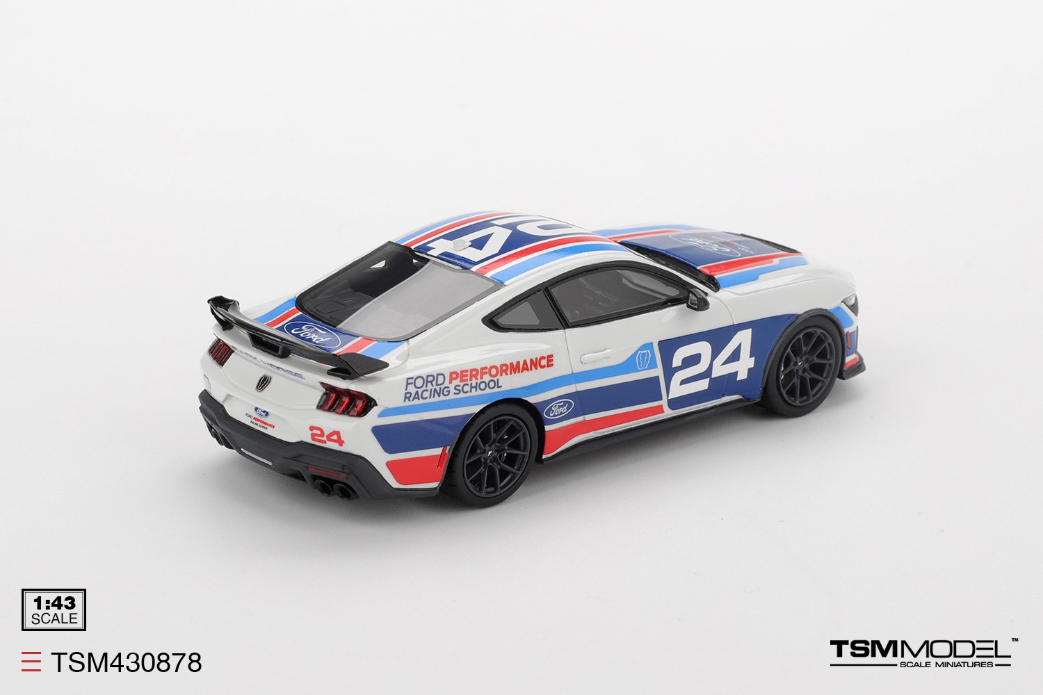 1:43 TSM - 2025 Ford Mustang Dark Horse #24 Ford Performace Racing School