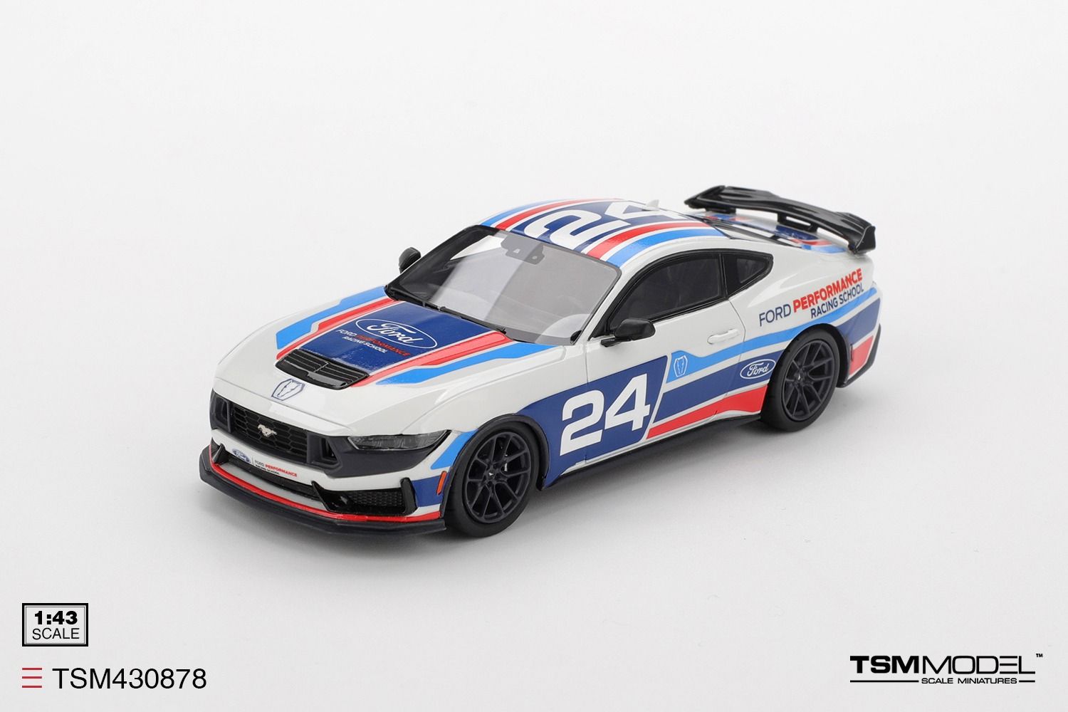 1:43 TSM - 2025 Ford Mustang Dark Horse #24 Ford Performace Racing School